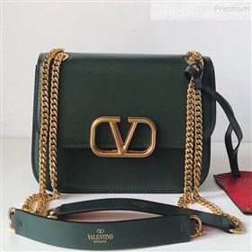 Valentino Small VLock Calfskin Shoulder Bag Green 2019 (JJ3-9092305)