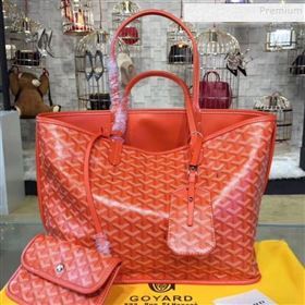 Goyard Reversible Calfskin Medium/Large Shopping Tote Bag Orange (ZHENGT-9092644)