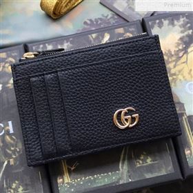 Gucci GG Marmont Leather Card Case 574804 Black 2019 (DLH-9072412)