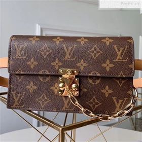 Louis Vuitton Monogram Canvas S Lock Belt Pouch PM M44667 2019 (KD-9072331)