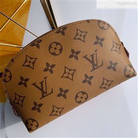 Louis Vuitton Monogram Canvas Cosmetic Pouch M47515 Tan Brown (FANG-9072338)