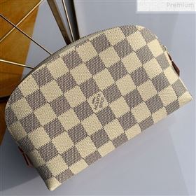 Louis Vuitton Damier Azur Canvas Cosmetic Pouch N60024 White (FANG-9072344)