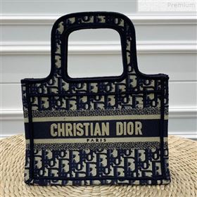 Dior Oblique Canvas Mini Book Tote Blue 2019 (WEIP-9072555)