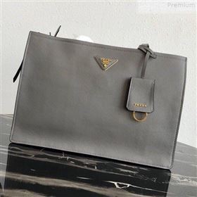 Prada Etiquette Toto Bag 1BG122 Grey 2019 (PYZ-9072510)