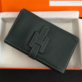 Hermes Large H Wallet in Original Swift Leather Dark Green (FULI-9073030)