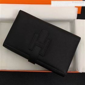 Hermes Large H Wallet in Original Swift Leather Black (FULI-9073031)