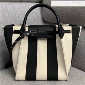 Celine Small Big Bag in Stripes Canvas Black/White 2019 (XYD-9080106)