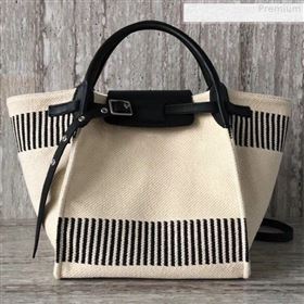 Celine Small Big Bag in Stripe Trim Canvas Black/White 2019 (XYD-9080108)