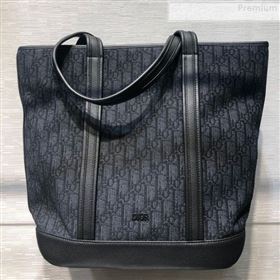 Dior Mens Voyage Tote Bag in Black Dior Oblique Jacquard 2019 (BINF-9080139)