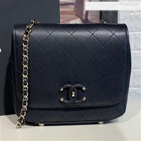 Chanel Quilted Calfskin Small Flap Bag AS0532 Black 2019 (KAIS-9080601)