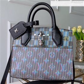 Louis Vuitton Monogram Pop City Steamer Mini Top handle Bag M55469 Blue 2019 (KD-9080623)