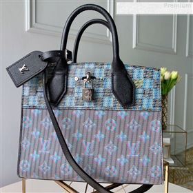 Louis Vuitton Monogram Pop City Steamer PM Top handle Bag M55469 Blue 2019 (KD-9080624)