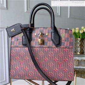 Louis Vuitton Monogram Pop City Steamer PM Top handle Bag M55469 Red 2019 (KD-9080626)