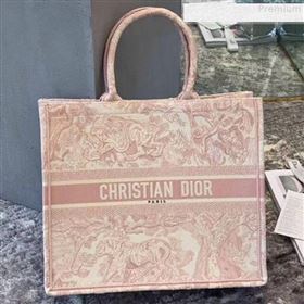 Dior Book Tote Bag in Toile de Jouy Canvas Pink 2018 (BINF-9080701)