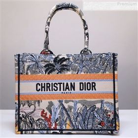 Dior Book Tote Small Bag in Blue Tropicalia Embroidered Canvas 2019 (BINF-9080953)