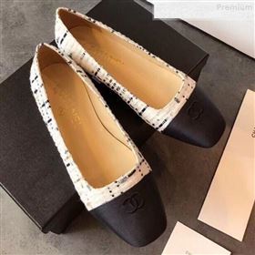 Chanel Tweed Square Top Open Flat Ballerinas 2019 (EM-9081012)