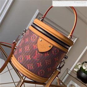 Louis Vuitton Cannes Monogram Pop Bucket Top Handle Bag M55457 Red 2019 (KD-9080905)