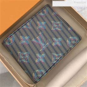 Louis Vuitton LV Monogram Pop Slender Wallet M62294 Blue 2019 (GAOS-9080914)