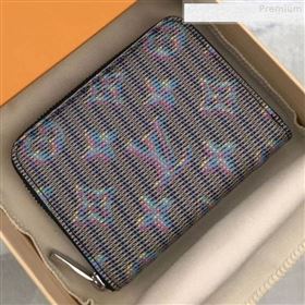 Louis Vuitton LV Monogram Pop Zippy Coin Purse Wallet M68663 Blue 2019 (GAOS-9080916)