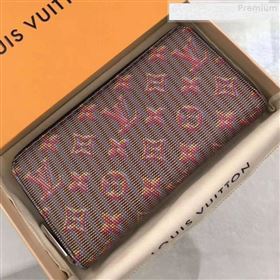 Louis Vuitton LV Monogram Pop Zippy Long Wallet M68662 Red 2019 (GAOS-9080921)