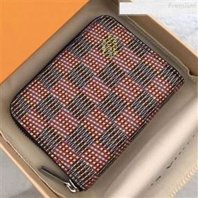 Louis Vuitton LV Damier Pop Zippy Coin Purse Wallet M68663 Red 2019 (GAOS-9080917)