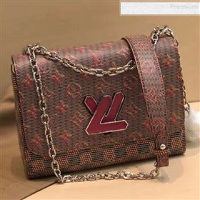 Louis Vuitton Monogram Pop Twist MM Shoulder Bag M55480 Red 2019 (GAOS-9081407)