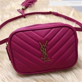 Saint Laurent Lou Belt Bag in Matelasse Leather 534817 Hot Pink 2019 (KTS-9081501)