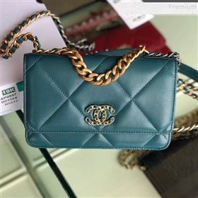 Chanel Quilted 19 Wallet on Chain WOC AP0957 Green 2019 (FM-9101411)