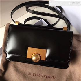 Bottega Veneta Mini Smooth Calfskin BV Classic Ronde Shoulder Bag Black 2019 (WT-9101842)