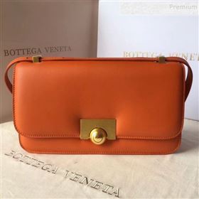 Bottega Veneta Medium Smooth Calfskin BV Classic Ronde Shoulder Bag Orange 2019 (WT-9101845)