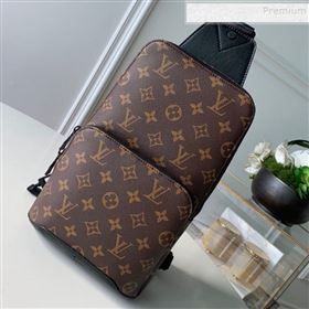 Louis Vuitton Mens Avenue Monogram Canvas Sling Shoulder Bag M41719 2019 (KD-9101777)