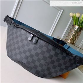 Louis Vuitton Mens Discovery Damier Graphite Canvas Bumbag/Belt Bag N40187 Black 2019 (KD-9101781)