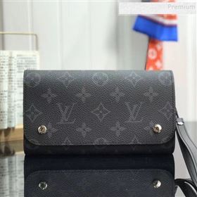 Louis Vuitton Kasai Monogram Graphite Canvas Clutch M58080 2019 (HAIT-9102245)