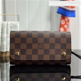 Louis Vuitton Kasai Damier Ebene Canvas Clutch N58080 2019 (HAIT-9102244)