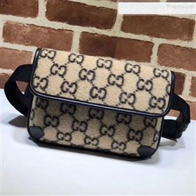 Gucci GG Wool Belt bag 598181 Beige 2019 (DLH-9102314)