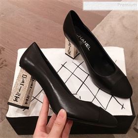 Chanel Lambskin Metal High-Heel Pumps G34905 Black 2019 (HQG-9102535)