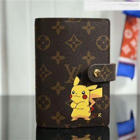 Louis Vuitton Monogram Canvas Pikachu Print Small Ring Agenda Book Cover R20005 07 2019 (YILU-9103144)