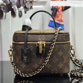 Louis Vuitton Monogram Canvas Flap Cosmetic Top Handle Bag M42264 Coffee 2019 (HAIT-9102846)