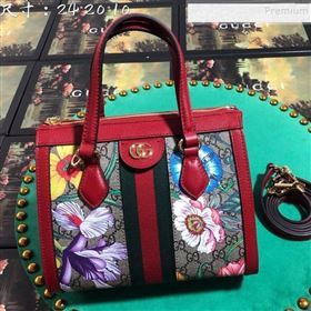 Gucci Ophidia GG Flora Small Tote Bag ‎‎547551 Red 2019 (BLWX-9102940)