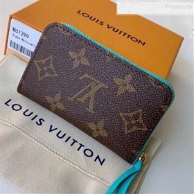 Louis Vuitton Zippy Multicartes Card Holder M64303 Blue 2019 (KIKI-9102824)