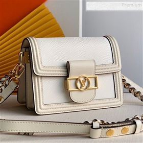 Louis Vuitton Mini Dauphine Epi Leather Shoulder Bag M90499 White 2019 (KD-9102825)
