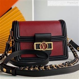 Louis Vuitton Mini Dauphine Epi Leather Shoulder Bag M90499 Burgundy 2019 (KD-9102828)
