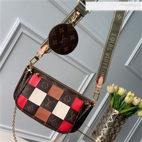 Louis Vuitton Multi-Pochette Accessoires Triple Damier Monogram Canvas Shoulder Bag M44813 05 (KD-9102832)