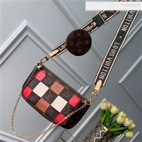 Louis Vuitton Multi-Pochette Accessoires Triple Damier Monogram Canvas Shoulder Bag M44813 06 (KD-9102833)