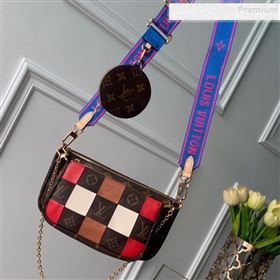 Louis Vuitton Multi-Pochette Accessoires Triple Damier Monogram Canvas Shoulder Bag M44813 07 (KD-9102834)