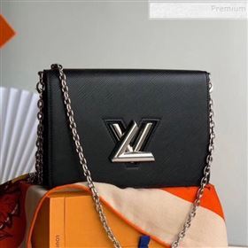 Louis Vuitton Twist Epi Leather Belt Bag/Wallet on Chain WOC M68560 Black 2019 (KIKI-9110443)