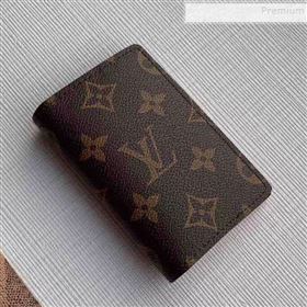 Louis Vuitton Men’s Monogram Canvas Pocket Organizer Wallet M68905 2019 (KIKI-9110452)