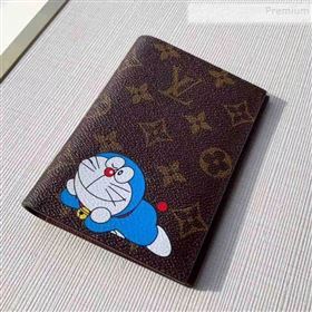 Louis Vuitton Monogram Canvas Print Passport Cover M64411 Blue 2019 (KIKI-9110456)