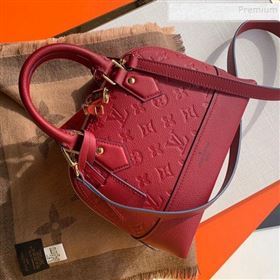 Louis Vuitton Sac Neo Alma BB Monogram Empreinte Leather Bag M44866 Red 2019 (KIKI-9110501)
