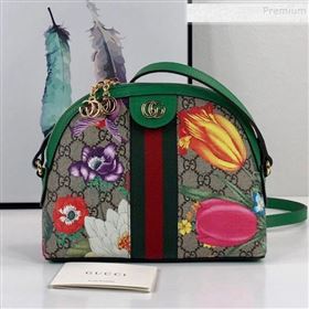 Gucci Ophidia GG Flora Small Shoulder Bag ‎499621 Green 2019 (DLH-9110515)